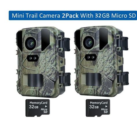 Suntekcam Trail Camera 2 Pack Mini Game Camera 48mp4k Hd Resolution