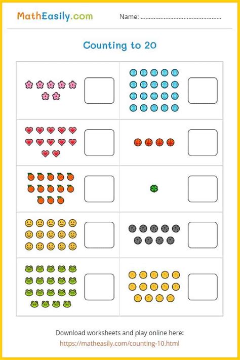 Number Matching Worksheets Pdf