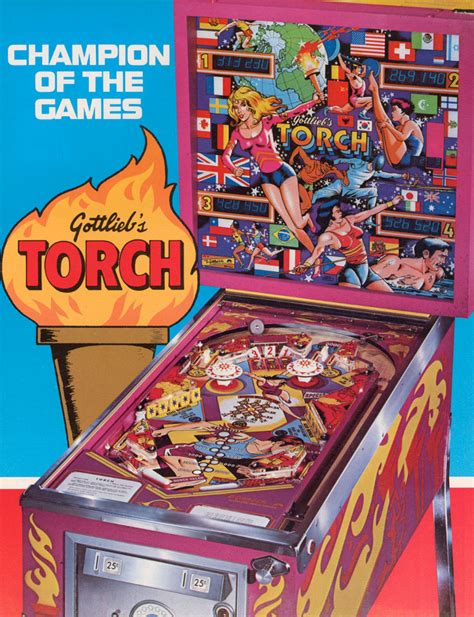 Torch Gottlieb Pinball 1980 USA The Arcade Flyer Archive