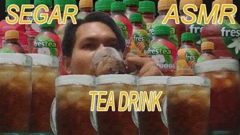 Mukbang Asmr Minuman Segar Es Fres Tea Dingin Fres Tea Drinking Youtube