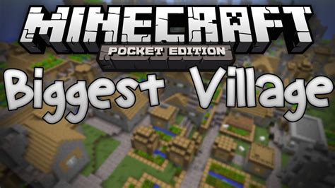 Massive Village Seed Biggest Village In Mcpe Minecraft Pe