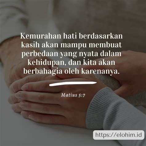 KEMURAHAN HATI MEMBAWA KEBAHAGIAAN Elohim Ministry