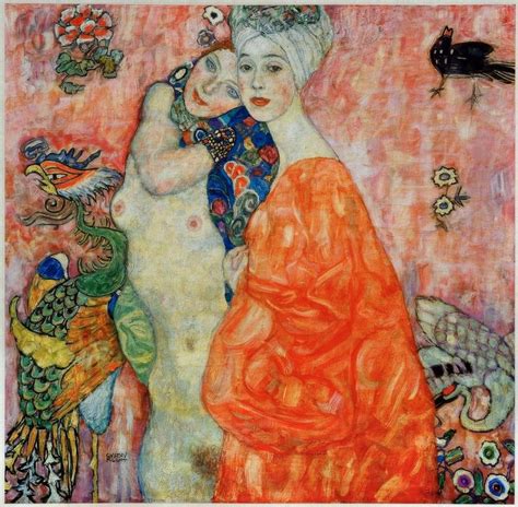 Friends By Gustav Klimt Highest Quality Art Reproduction