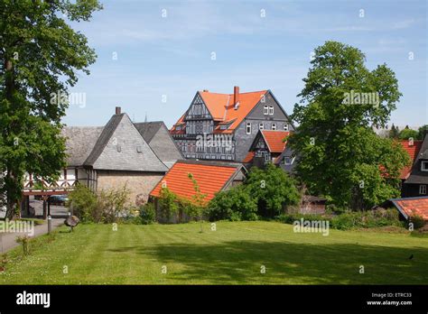 Goslar, Old Town with historical half-timbered houses Stock Photo - Alamy