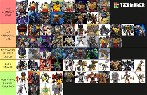 Grimlock Comodin Cam Tier List Community Rankings Tiermaker