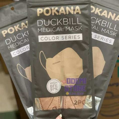 Masker Pokana Duckbill Ply Isi Pcs Kemasan Sachet Masker Medis