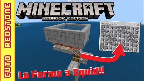 Comment Fabriquer Une Ferme Squid Poulpe Minecraft Mcpe