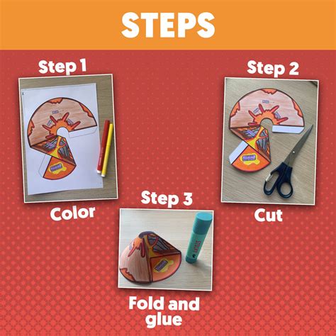 Volcano Template, Volcano Craft for Kids, Volcano Craft for Children ...