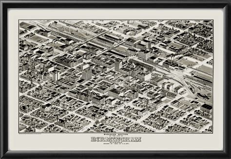 Birmingham AL 1903 | Vintage City Maps - Restored Bird's Eye Views