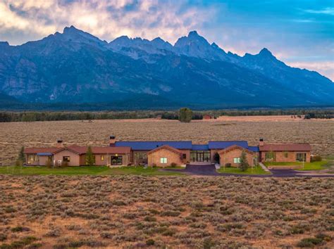 Jackson Hole Home Built For Dramatic Views Of The Grand Tetons Listed