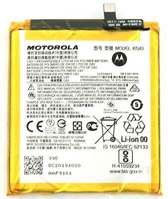 Oem Motorola Moto G Fast Xt Replacement Battery Kg Mah V