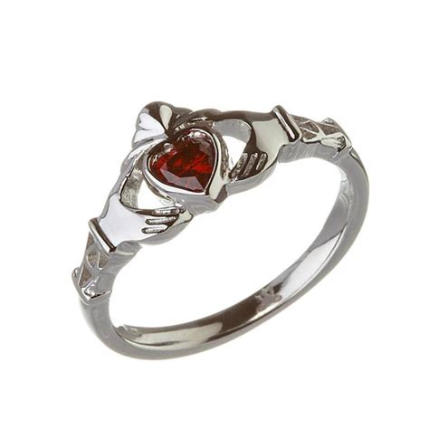 January Claddagh Birthstone Ring Claddagh Jewellers