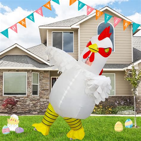 Seeds Of Light Inflatable Chicken Costume Adult Funny Halloween