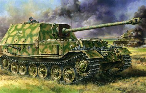 Wallpaper Sau Self Propelled Artillery Ferdinand Ferdinand German