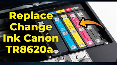 How To Replace Change Ink Cartridges On Canon Pixma Tr A Tr