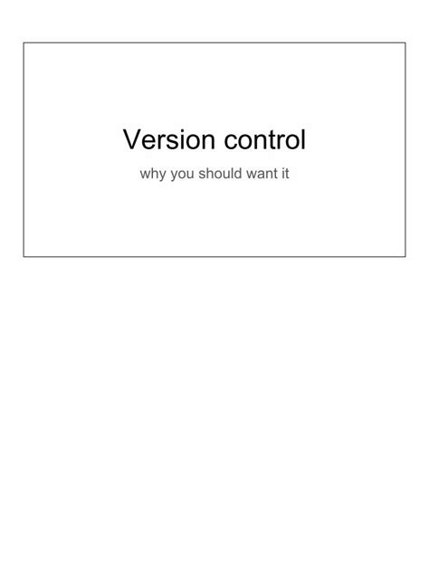 Pdf Version Control University College London Version Control