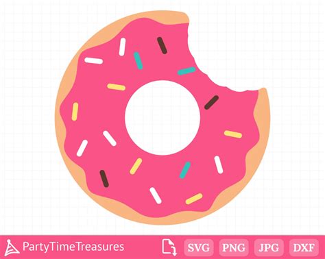 Layered Donut Svg Doughnut Svg Donut Clipart Pink Donut Etsy Carnival