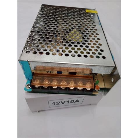 Jual Adaptor 12v 10a Power Supply Switching Led Jaring 10 A 12 V Dc Kecil Shopee Indonesia