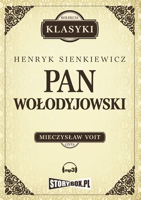 Pan Wołodyjowski Sienkiewicz Henryk Audiobook Sklep EMPIK