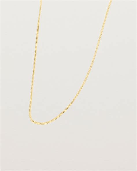 simple chain necklace yellow gold natalie marie jewellery