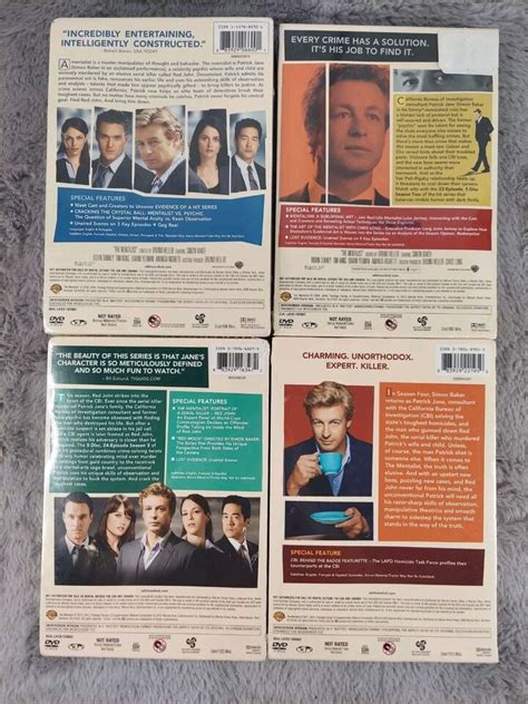 The Mentalist Complete First Second Third Fourth Season Series Dvd Lot