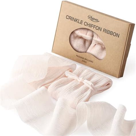 Amazon Keypan Nude Chiffon Ribbon Inch Tulle Crinkle Fabric Silk