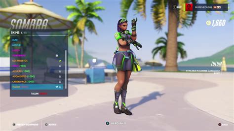 Overwatch Summer Games 2017 Sombras New Legendary Skin Tulum Youtube