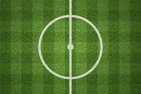 Premium Photo Soccer Field Or Football Field On Green Grass Background