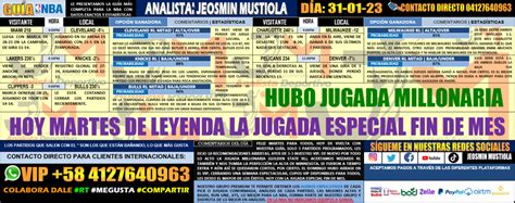 HUBO JUGADA MILLONARIA MARTES 31 01 2023 NBA HOY CON 5 JUEGOS 10