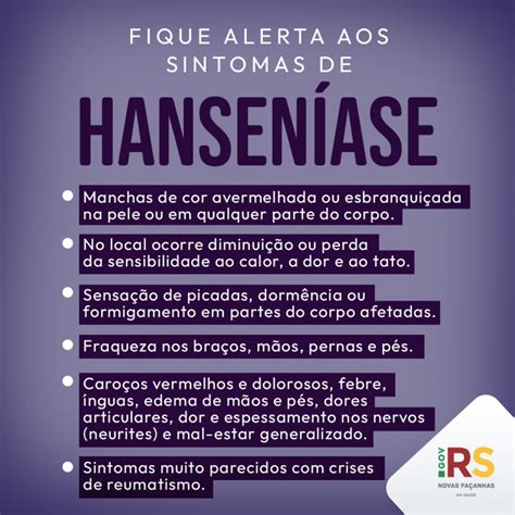 Janeiro Roxo Marca O Combate Hansen Ase Secretaria Da Sa De