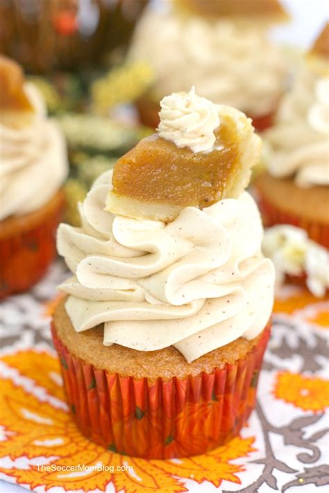 Pumpkin Pie Cupcakes The Soccer Mom Blog