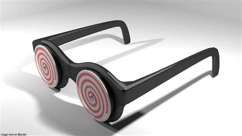 Novelty Eyeglasses X Ray Vision 3d Model Cgtrader