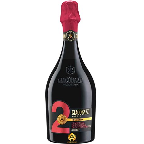 Rượu Vang Giacobazzi 2 Fruttato Lambrusco Amabile Wine Group