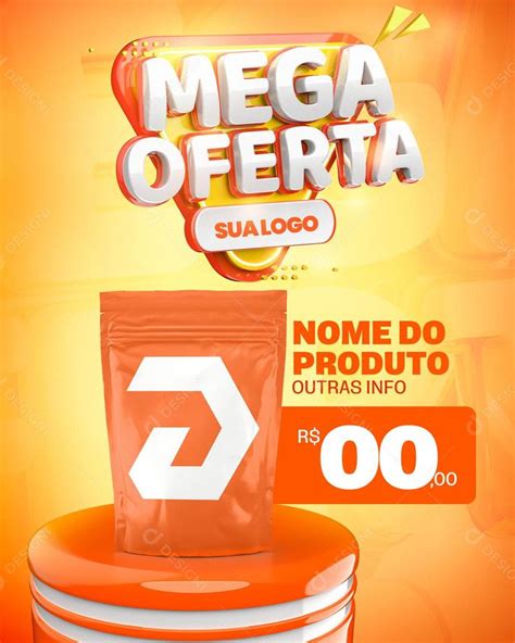 Social Media Mega Oferta Supermercado Psd Editável Zip Promoção