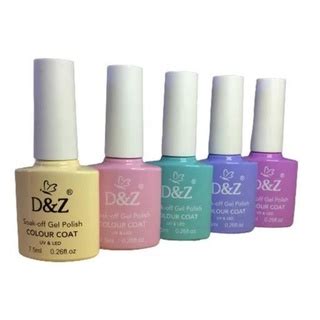 Esmaltes Em Gel Tom Pastel Kit 5 Esmaltes De 7 5ml DZ XD KS