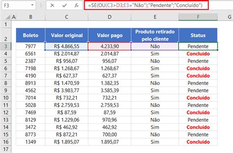 Fun O Se No Excel Mais De Uma Condi O E E Ou Guia Do Excel