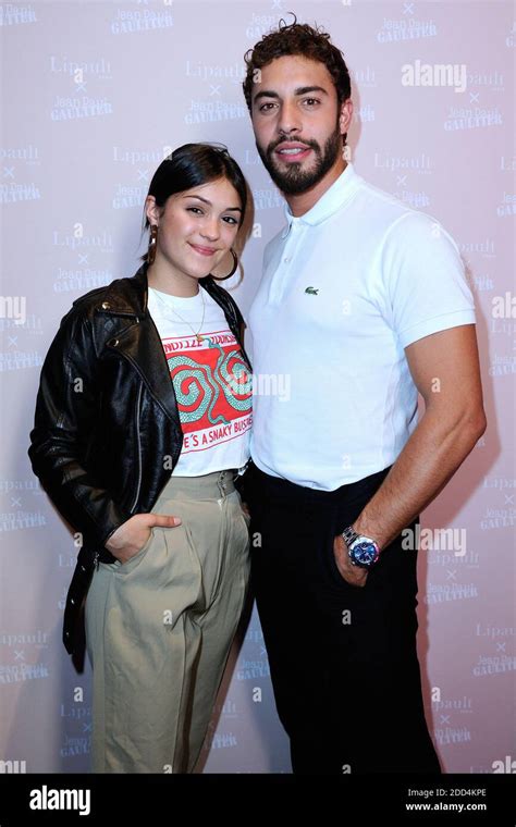 Marwan Berreni and his girlfriend Myra Tyliann attending the Lipault x ...