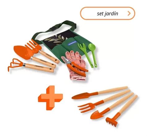 Kit Set Jardineria Piezas Tramontina Mini Kit Huerta