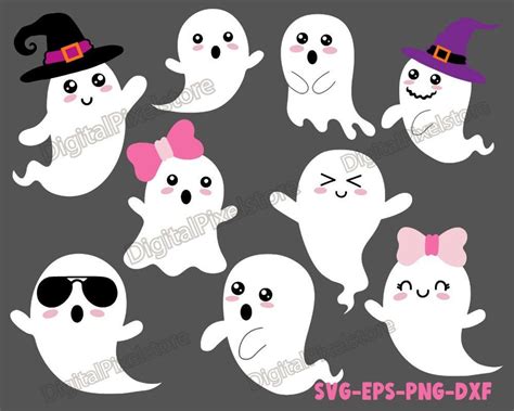 Cute Ghost Svgghost Svghalloween Svghalloween Clipartghost Svg