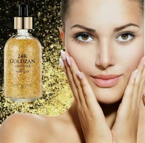 24k Goldzan Facial Serum Ampoule Pure Gold 99 9 Maison De Nature 100ml Aleena Cosmetics