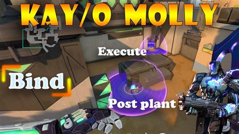 Valorant Top Kayo Post Plant And Execute Molly Lineups For Bind