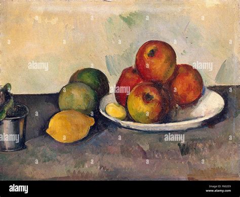 Paul Cézanne Nature Morte aux pommes Photo Stock Alamy