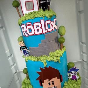 Personalised Roblox Cake Topper Set Etsy UK