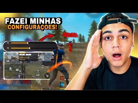 VAZEI MINHAS CONFIGURAÇÕES DO FREE FIRE FREITAS JOGANDO FREE FIRE NO