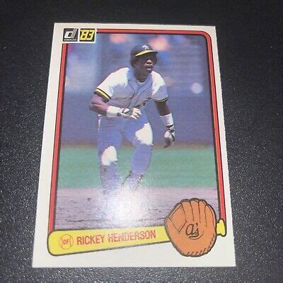 Donruss Rickey Henderson Oakland A S Hof Ebay In