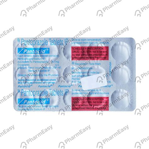 Pantocid 40 Mg Tablet 10 Uses Side Effects Price And Dosage Pharmeasy