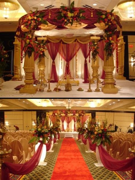 Maroon Wedding Decoration Ideas Wedding Decoration