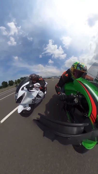 Hayabusa Vs Zx10r Drag Race And Exhaust Sound😱🚀🚀🥵hayabusa Zx10rninja