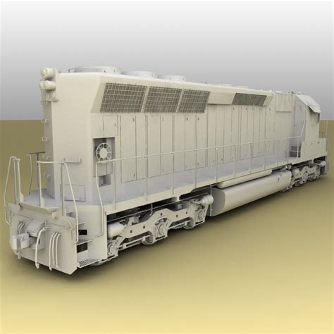 emd sd45 sp locomotive 3d model