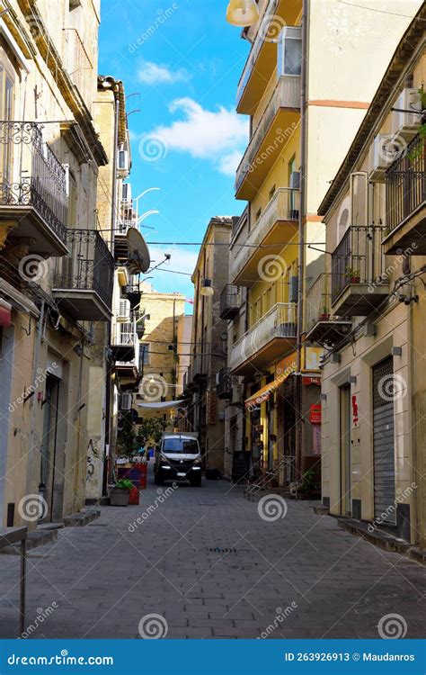 Enna Sicily Italy editorial stock photo. Image of house - 263926913